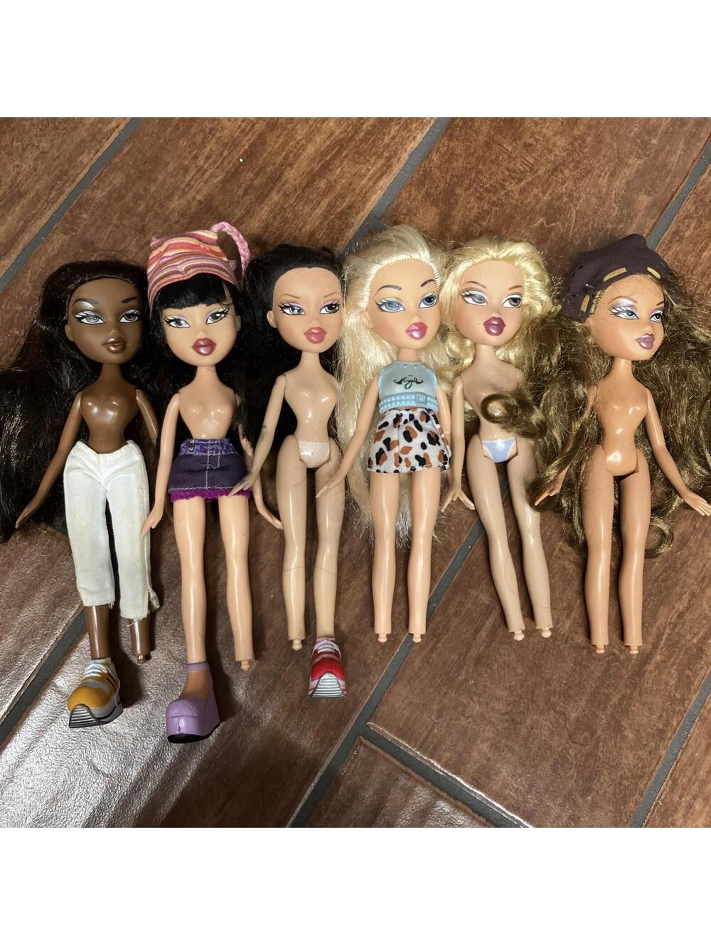 Bratz Doll Lot of 6 Mixed Characters Fashion Dolls